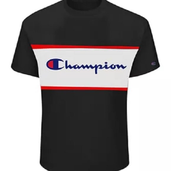 Champion Other - Champion Mens Big & Tall 1XL Black Graphic Logo T-Shirt XL New w/Tags